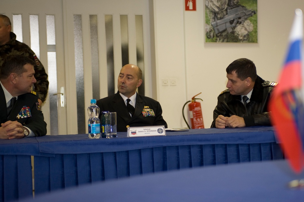 Supreme Allied Commander Europe Jim Stavridis visits Ljubljana, Slovenia