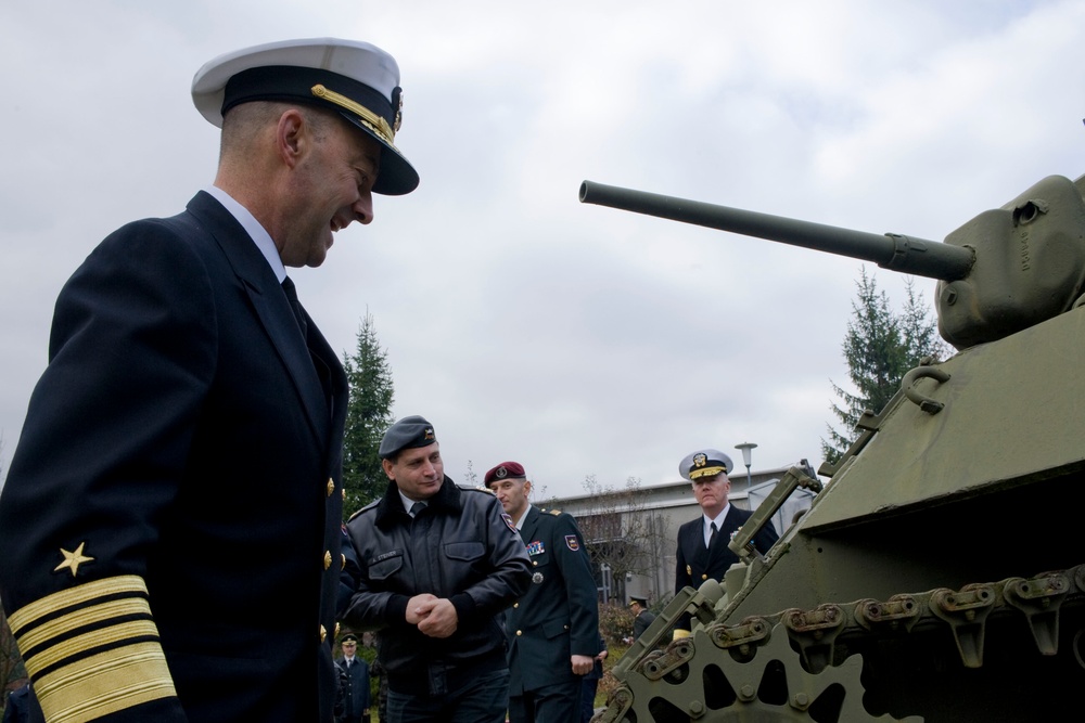 Supreme Allied Commander Europe Jim Stavridis visits Ljubljana, Slovenia