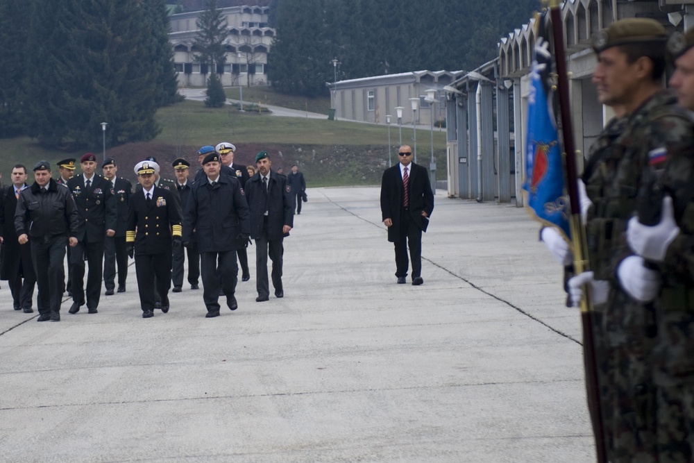 Supreme Allied Commander Europe Jim Stavridis visits Ljubljana, Slovenia