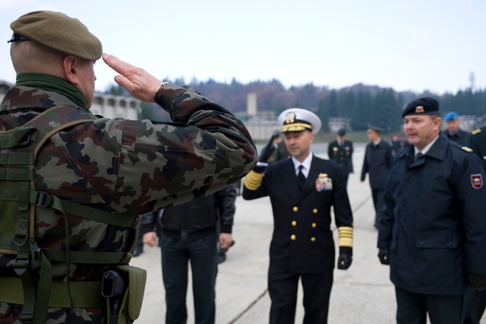 Supreme Allied Commander Europe Jim Stavridis visits Ljubljana, Slovenia
