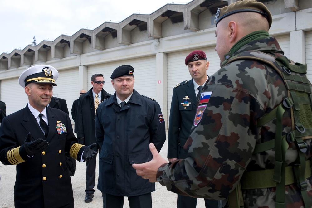 Supreme Allied Commander Europe Jim Stavridis visits Ljubljana, Slovenia