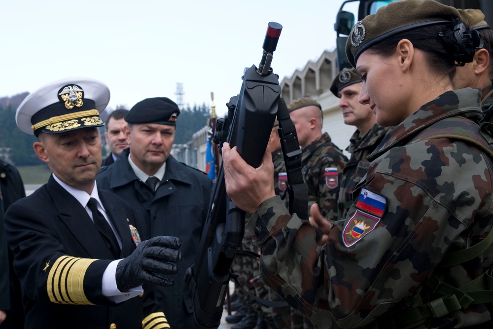 Supreme Allied Commander Europe Jim Stavridis visits Ljubljana, Slovenia
