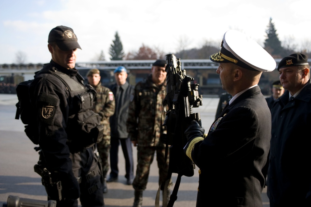 Supreme Allied Commander Europe Jim Stavridis visits Ljubljana, Slovenia