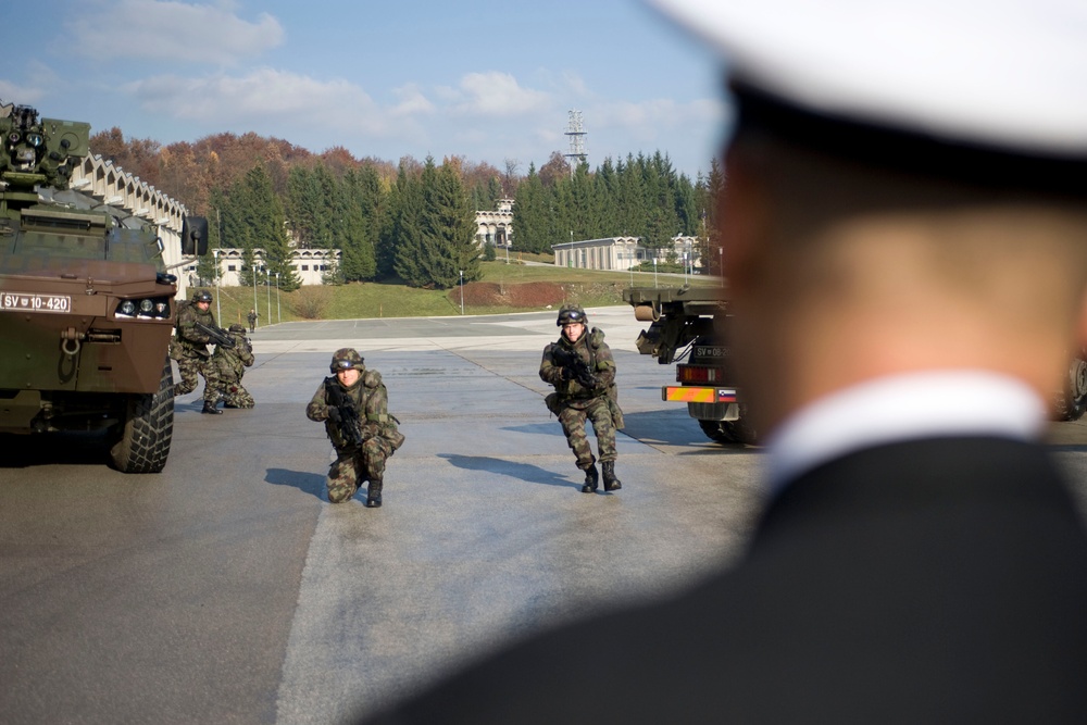 Supreme Allied Commander Europe Jim Stavridis visits Ljubljana, Slovenia