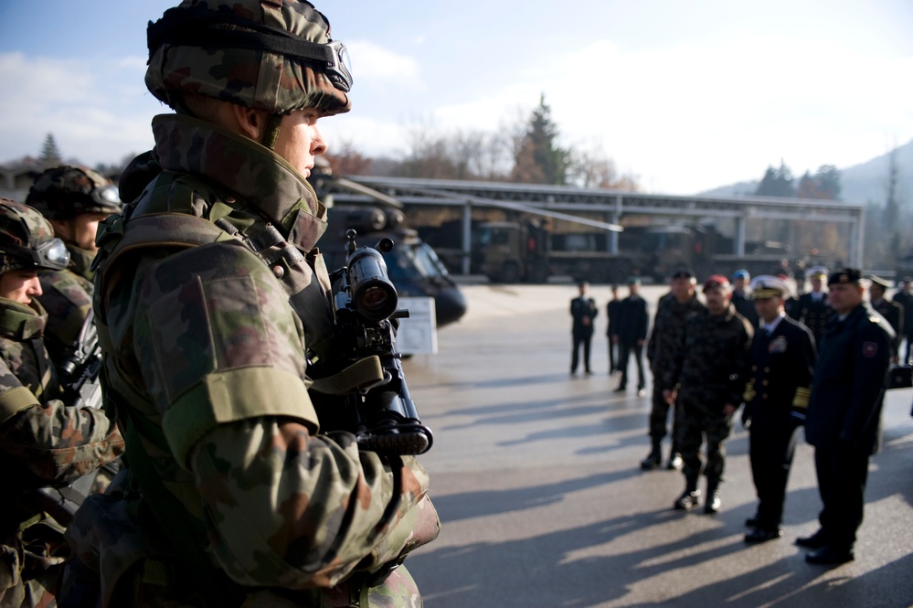 Supreme Allied Commander Europe Jim Stavridis visits Ljubljana, Slovenia