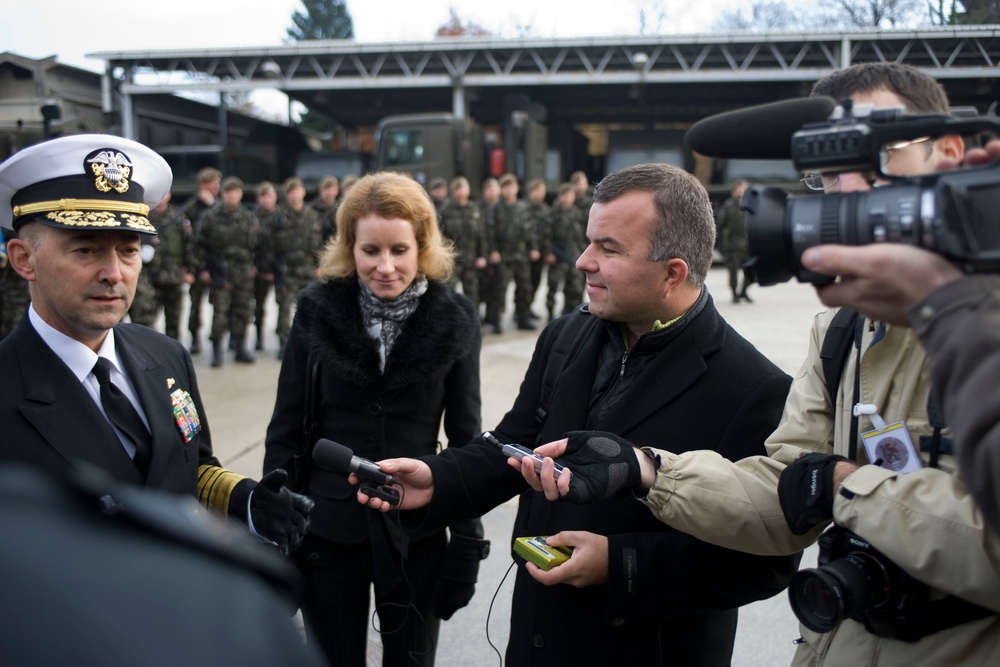 Supreme Allied Commander Europe Jim Stavridis visits Ljubljana, Slovenia