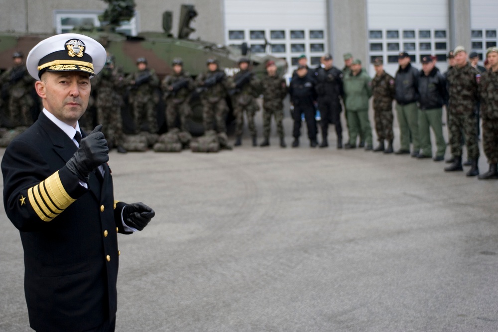 Supreme Allied Commander Europe Jim Stavridis visits Ljubljana, Slovenia