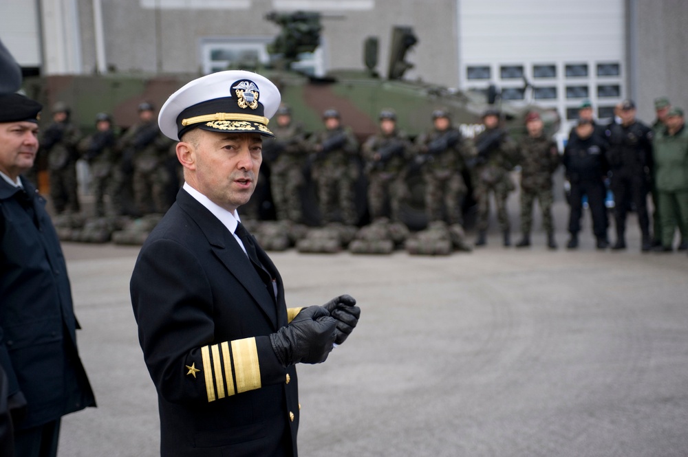 Supreme Allied Commander Europe Jim Stavridis visits Ljubljana, Slovenia