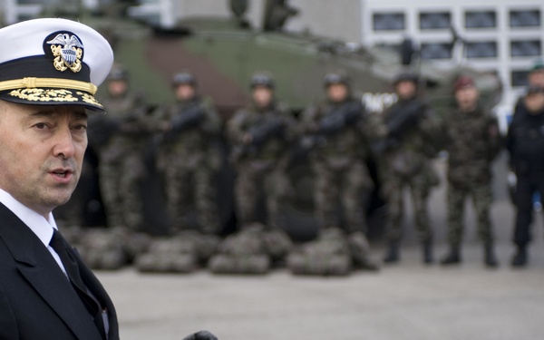 Supreme Allied Commander Europe Jim Stavridis visits Ljubljana, Slovenia