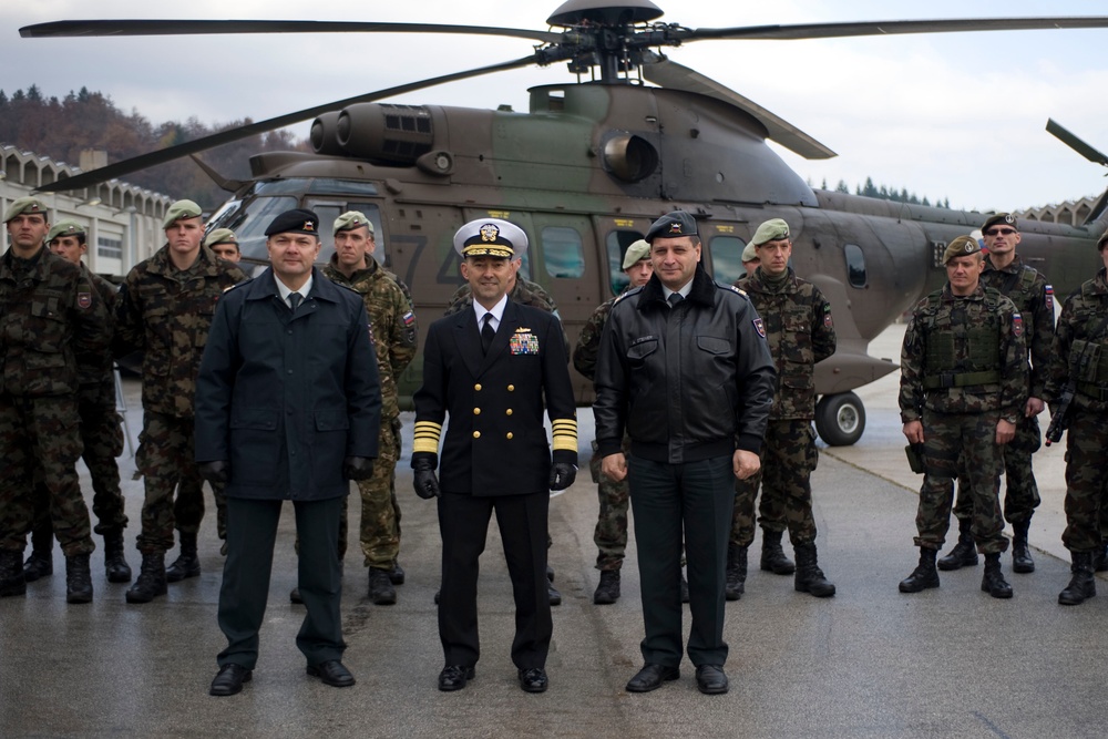 Supreme Allied Commander Europe Jim Stavridis visits Ljubljana, Slovenia