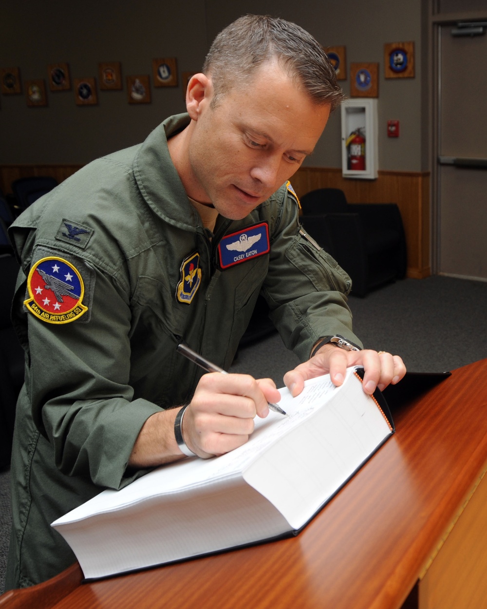 KC-135 Legacy Roster signing at Altus Air Force Base