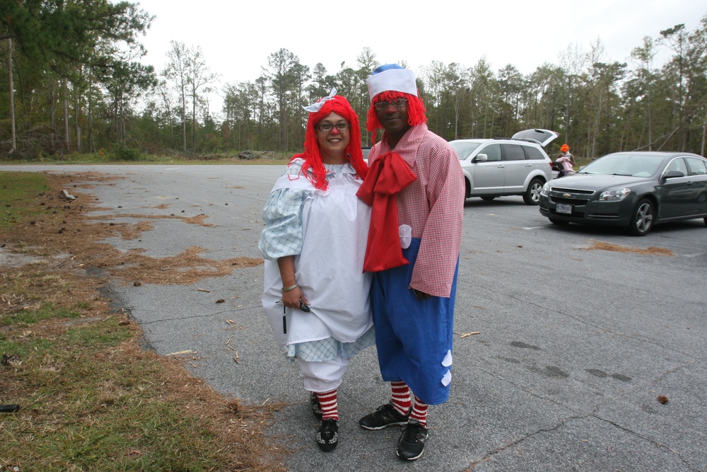 Halloween fun: Participants walk, run