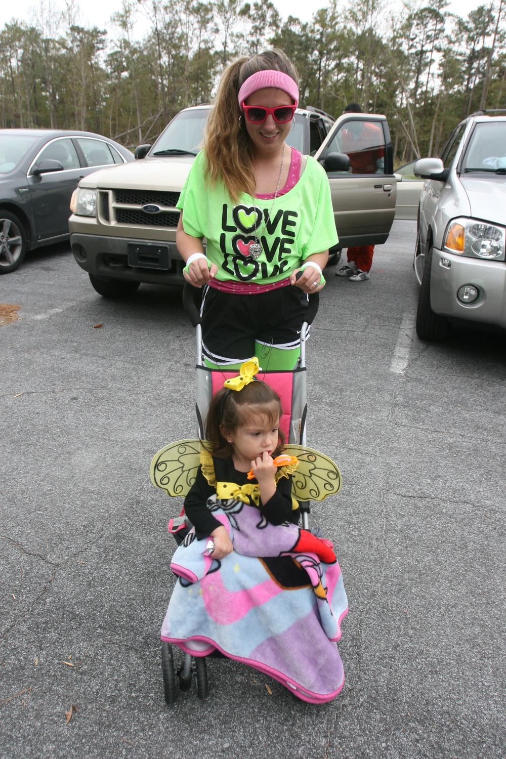 Halloween fun: Participants walk, run