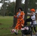 Halloween fun: Participants walk, run