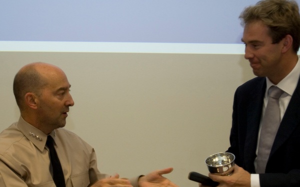Adm. Stavridis addresses EUCOM leaders at NATO headquarters