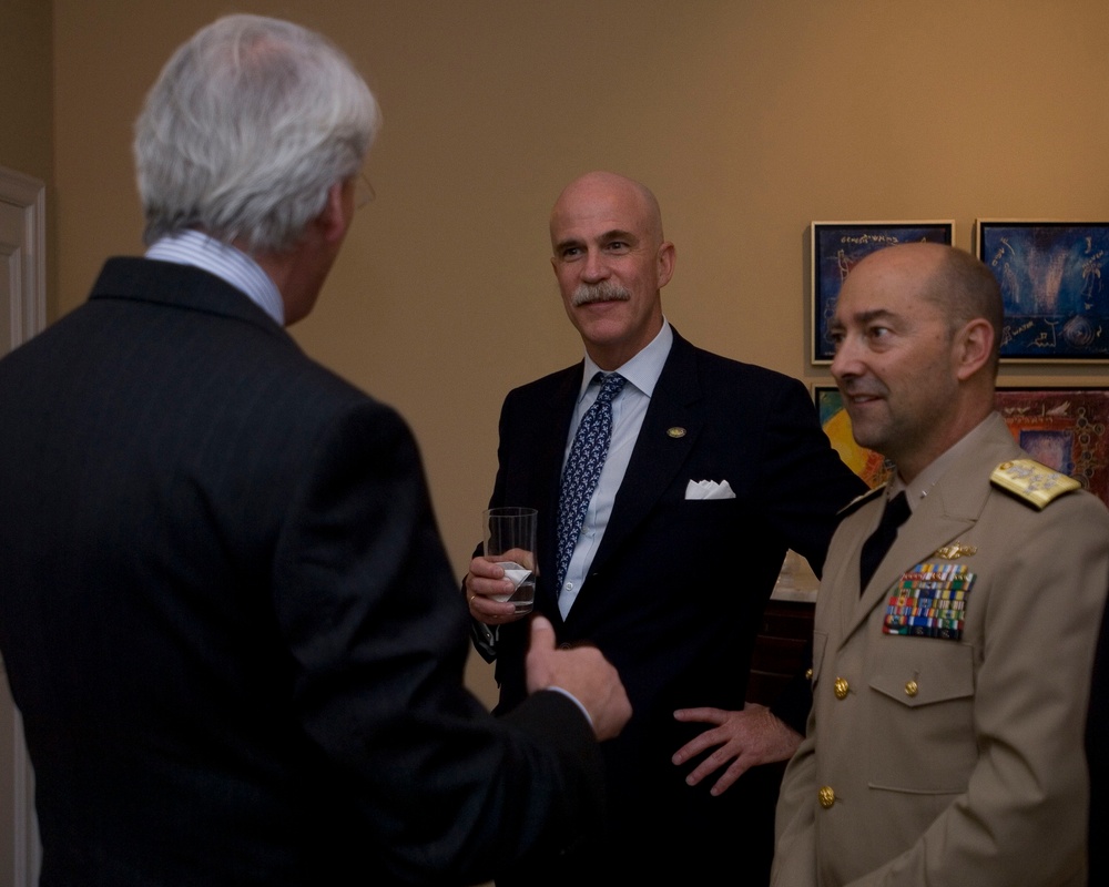 Adm. Stavridis addresses EUCOM leaders at NATO headquarters