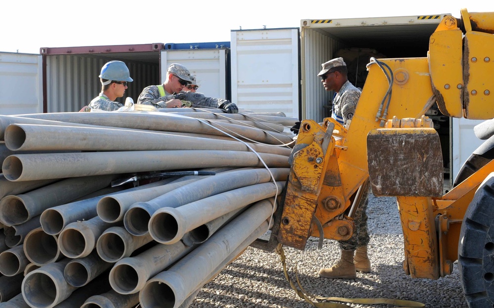 Equipment leaving Iraq saves tax dollars while soldiers return home, materials are redistributed