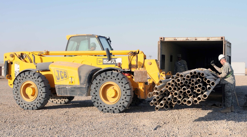 Equipment leaving Iraq saves tax dollars while soldiers return home, materials are redistributed