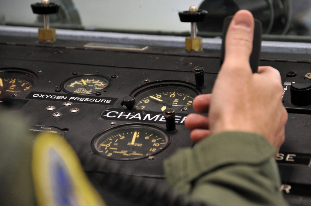 Aerospace Physiology Flight helps air crews climb to new heights