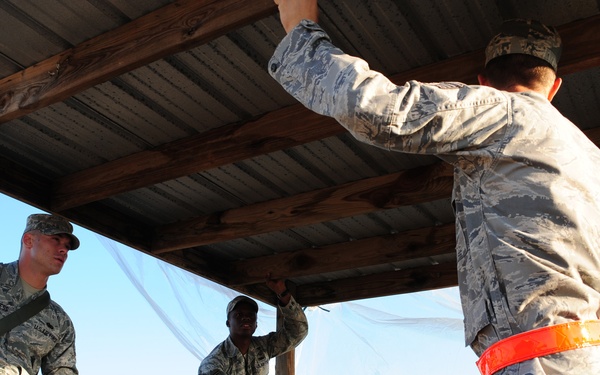 Security Forces personnel secure DFP's