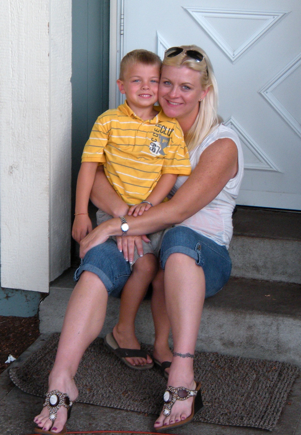 Sgt. 1st Casey L. Maxson and her son