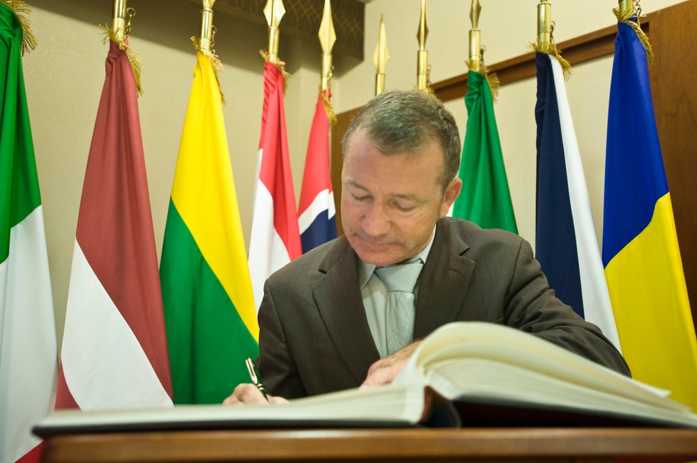 Guest book signing