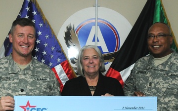 FSYP presents donation checks to Third Army organizations