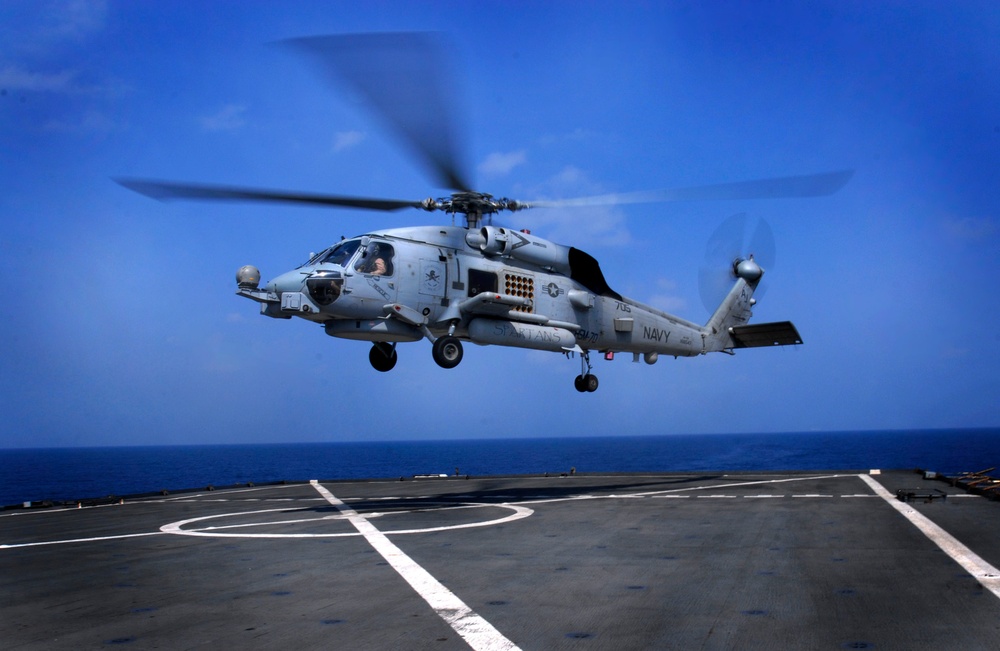 Launch prep aboard USS Whidbey Island