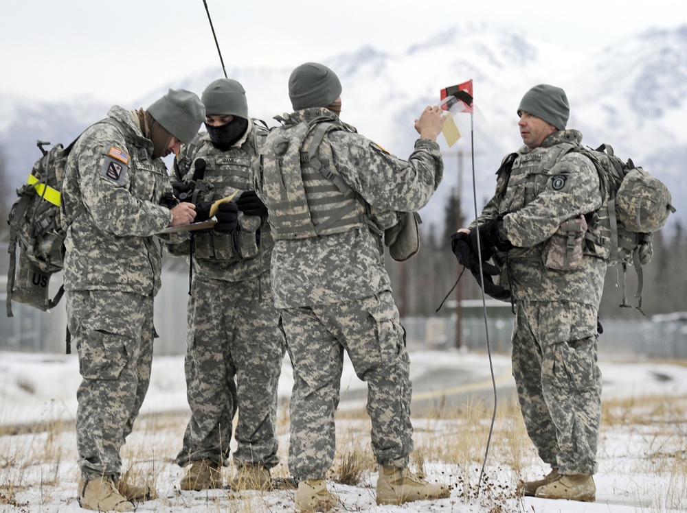 4th Quartermaster Det. (Airborne) land Navigation training JBER