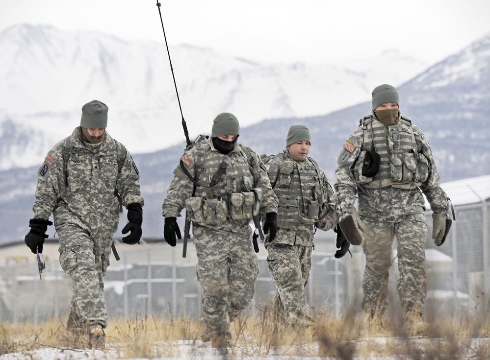 4th Quartermaster Det. (Airborne) land Navigation training JBER