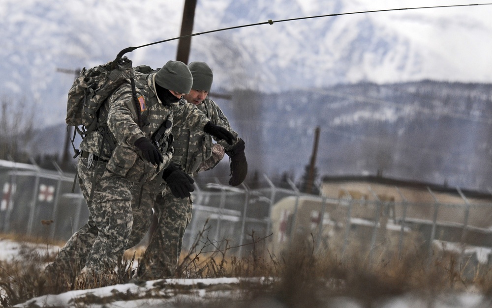 4th Quartermaster Det. (Airborne) land Navigation training JBER