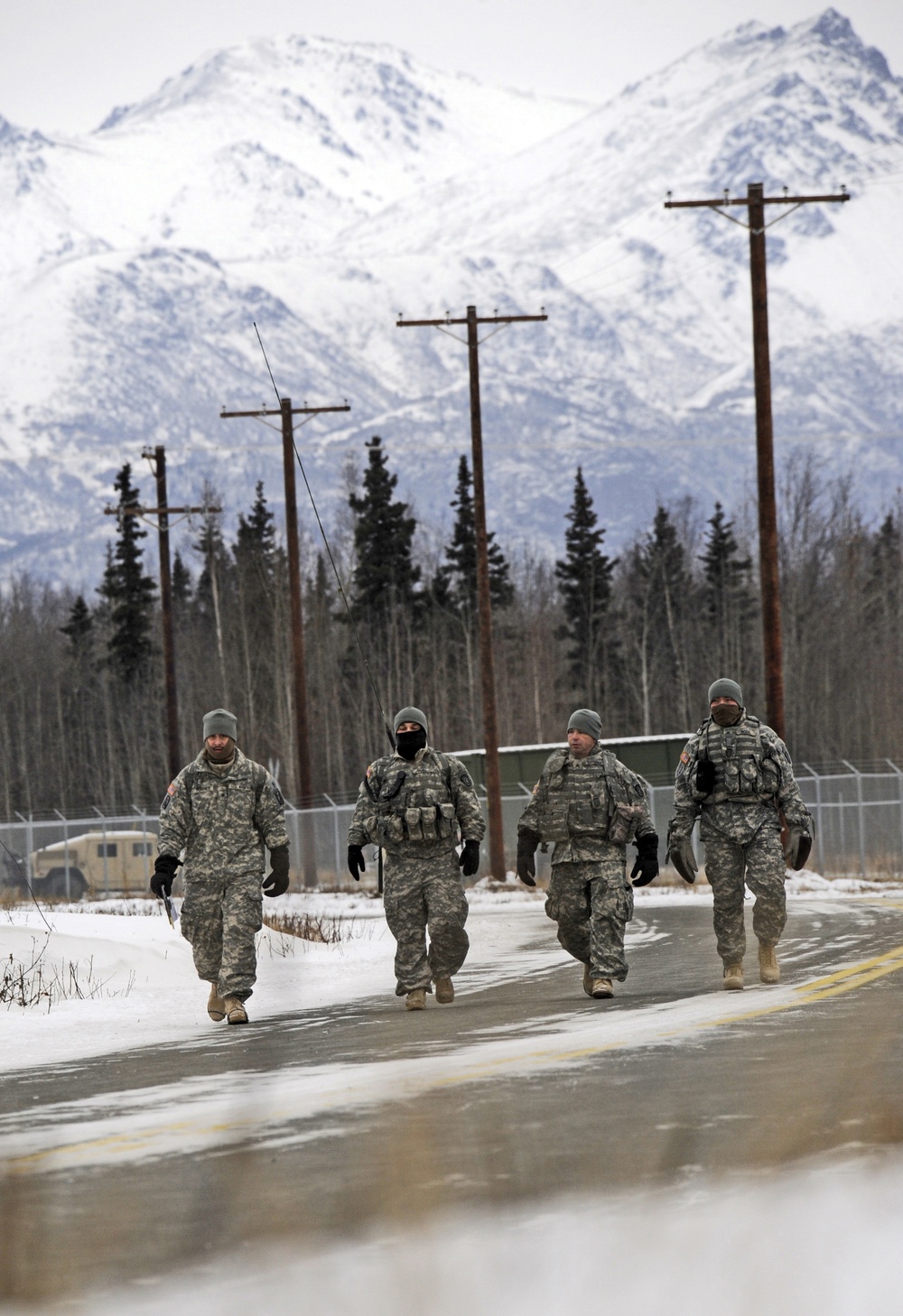 4th Quartermaster Det. (Airborne) land Navigation training JBER