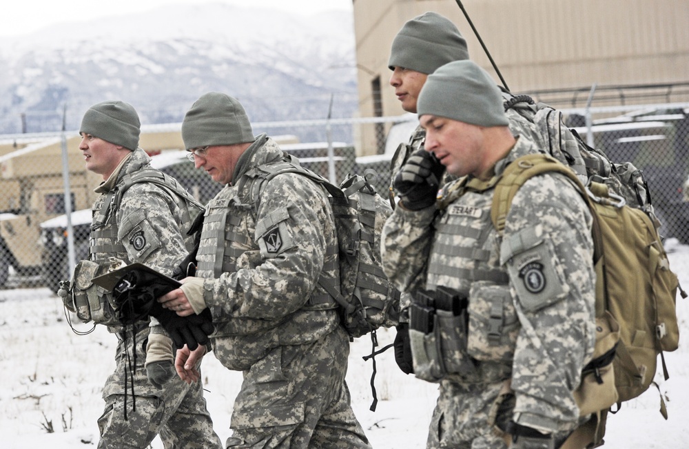 4th Quartermaster Det. (Airborne) land Navigation training JBER