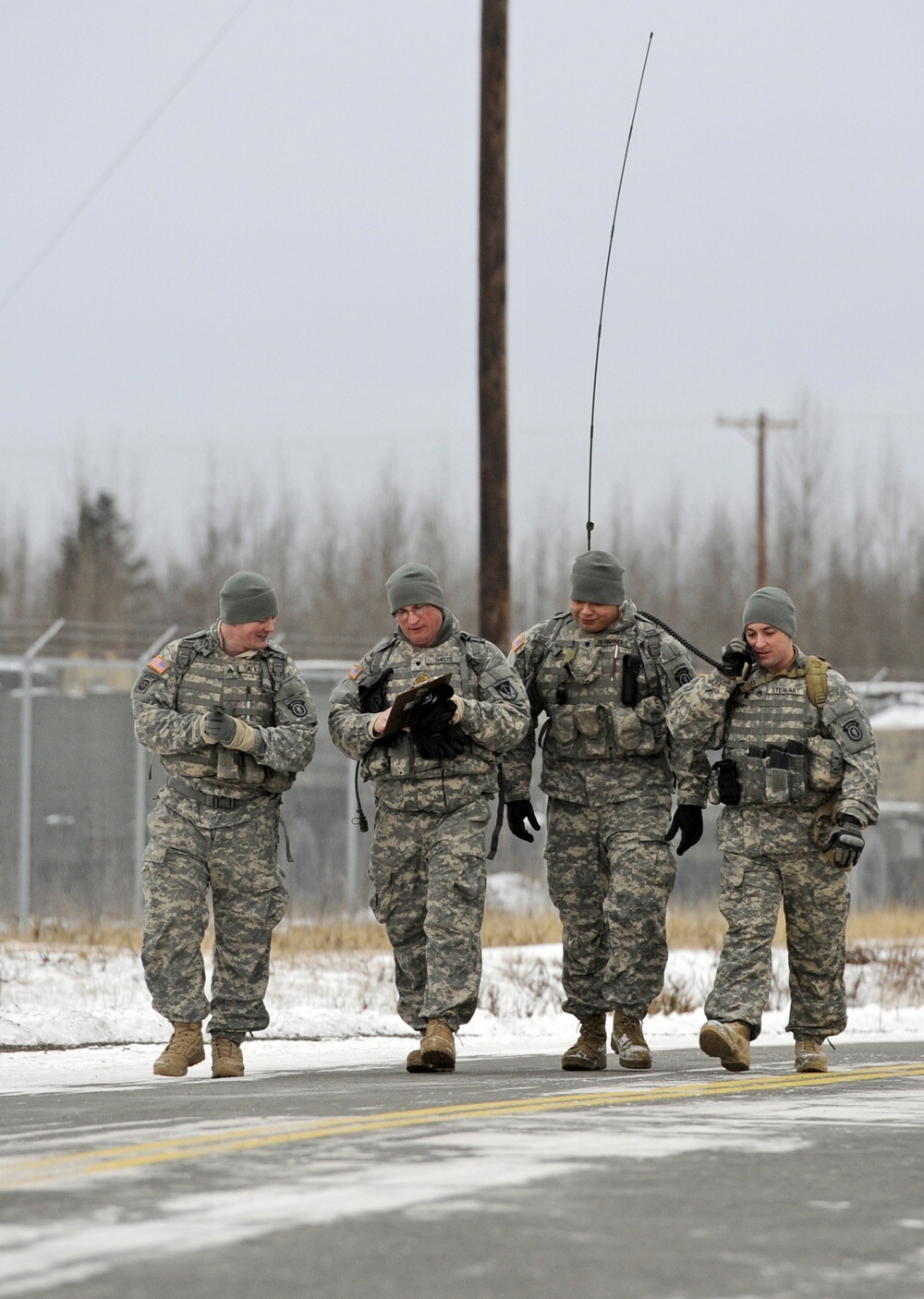 4th Quartermaster Det. (Airborne) land Navigation training JBER