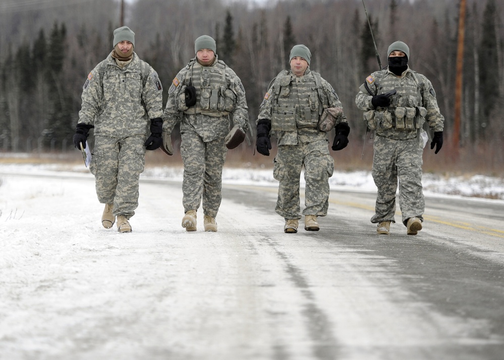 4th Quartermaster Det. (Airborne) land Navigation training JBER