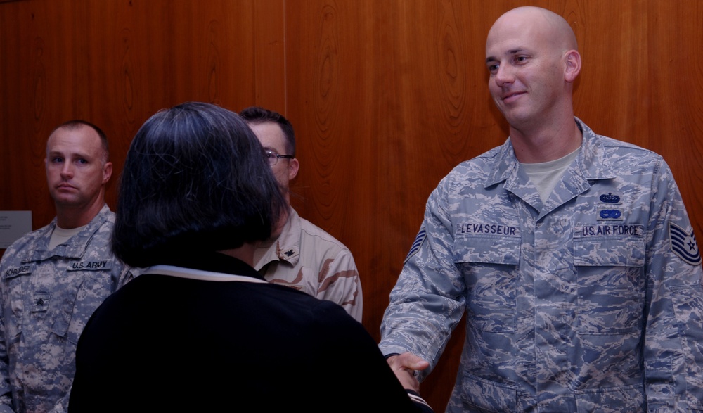 Service members recognized by US Embassy