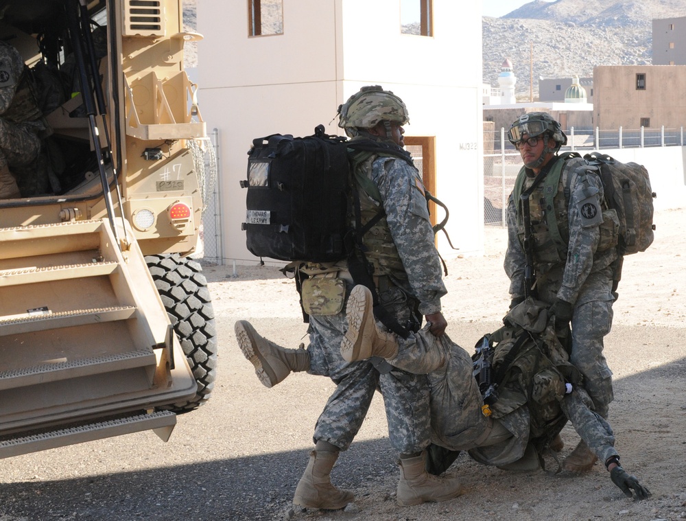 Combat medics receive intense training