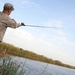 Soldiers enjoy desert fishing during deployment