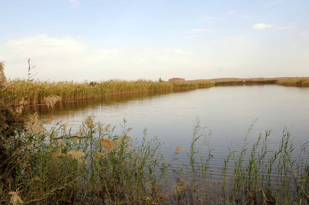 Soldiers enjoy desert fishing during deployment