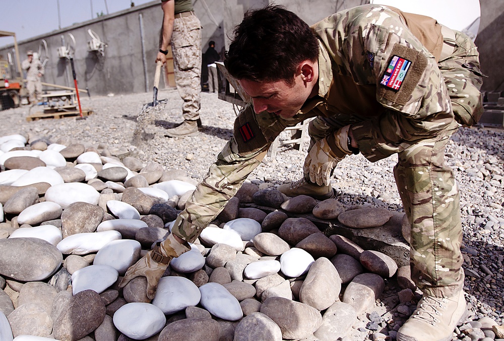 A memorial of sacrifice in Garmsir