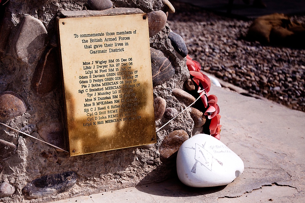 A memorial of sacrifice in Garmsir