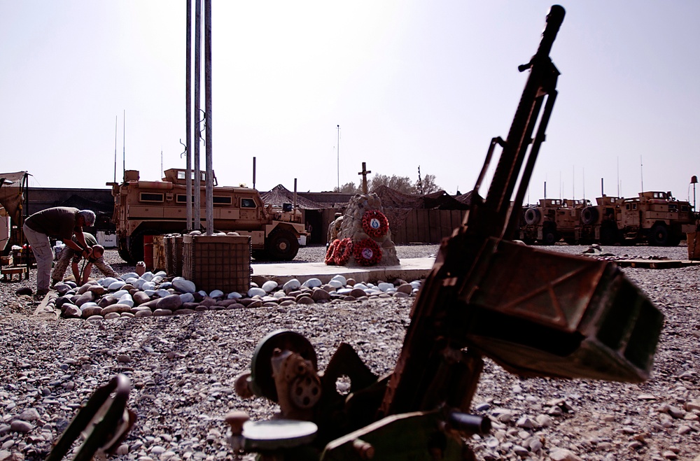 A memorial of sacrifice in Garmsir