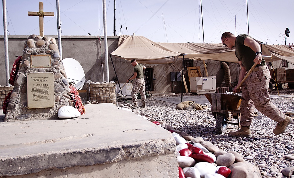 A memorial of sacrifice in Garmsir
