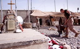 A memorial of sacrifice in Garmsir