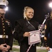 Marines present Esprit de Corps award to winning High School marching band