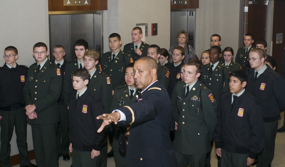 Apalachee High School unior reserve reserve officer training corps visits Third army/ARCENT