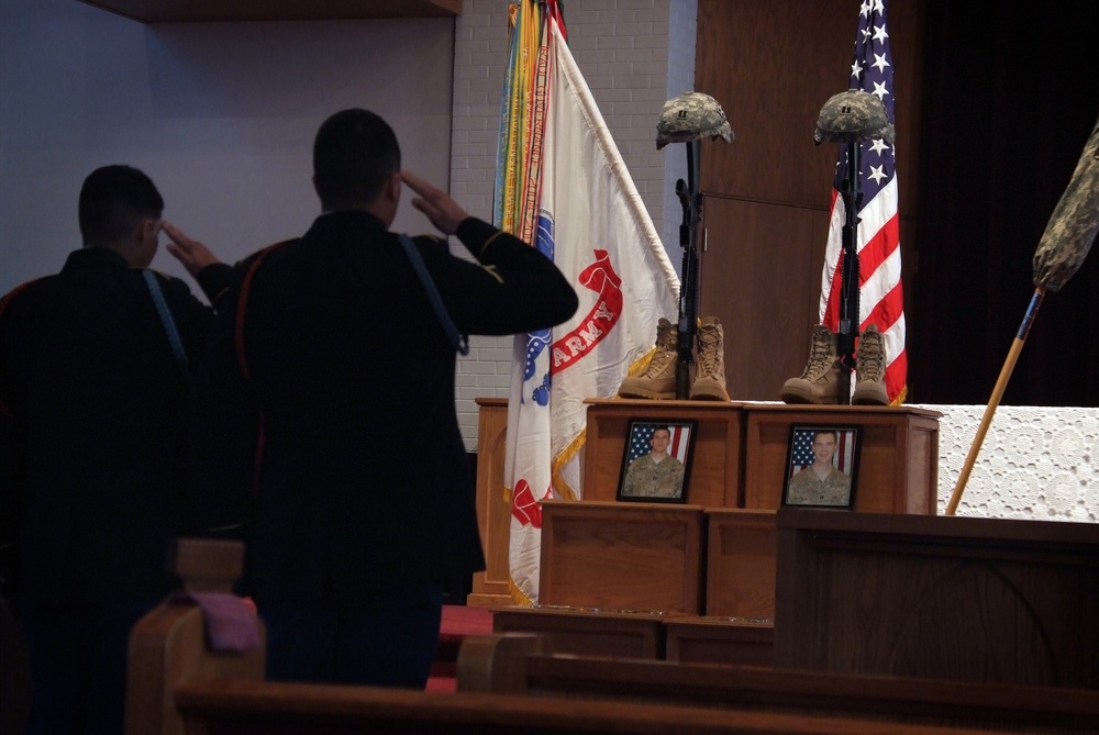 Memorial ceremony at Fort Carson