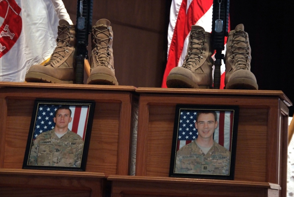 Memorial ceremony at Fort Carson