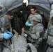 Combat aid station displays medical skills during 'controlled chaos'