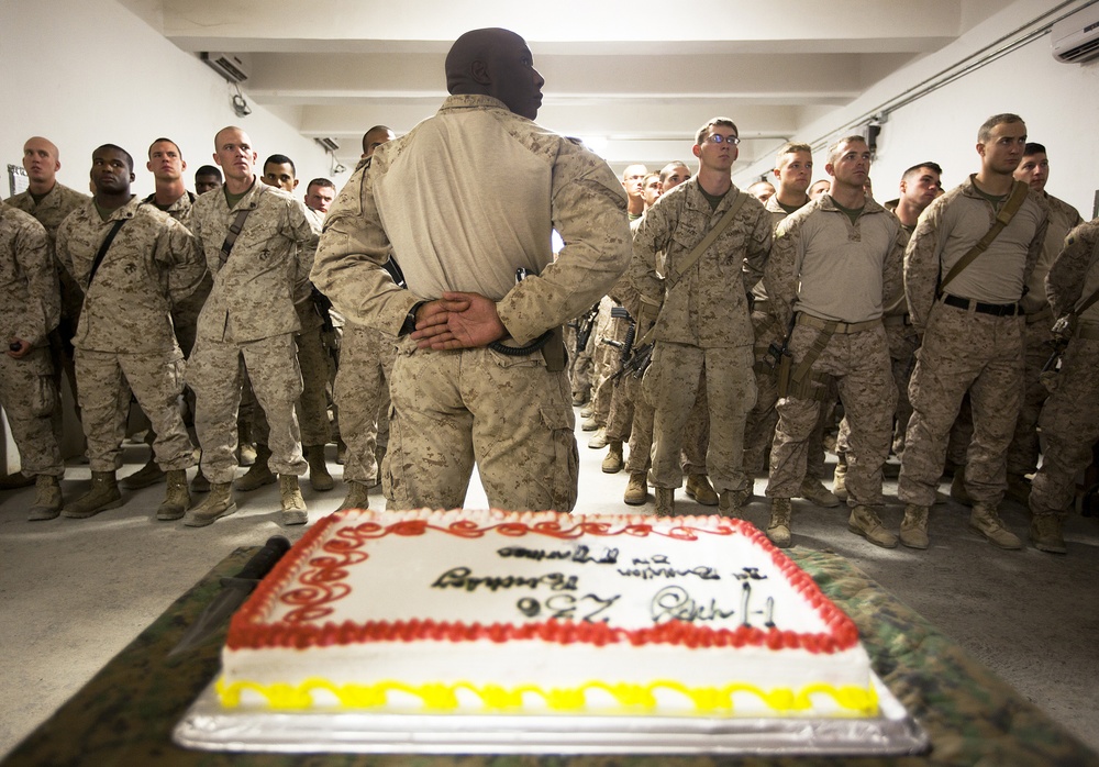 ‘America’s Battalion’ celebrates 236th Marine Corps birthday in Afghanistan